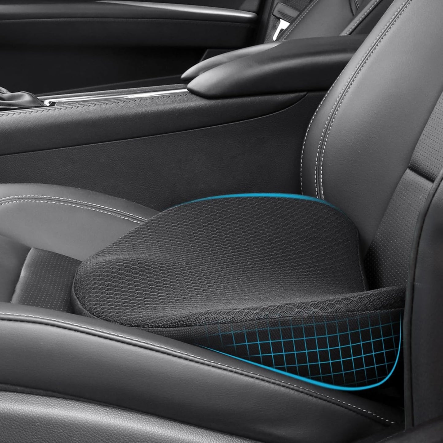 Memory Foam Car Seat Cushion - Ergonomic Driver Comfort