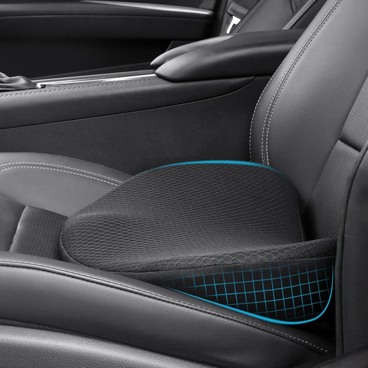Memory Foam Car Seat Cushion - Ergonomic Driver Comfort