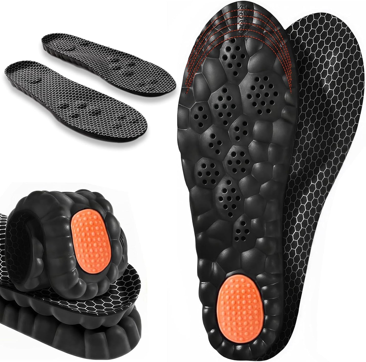 4D Cloud Memory Foam Insoles - Arch Support & Shock Absorption