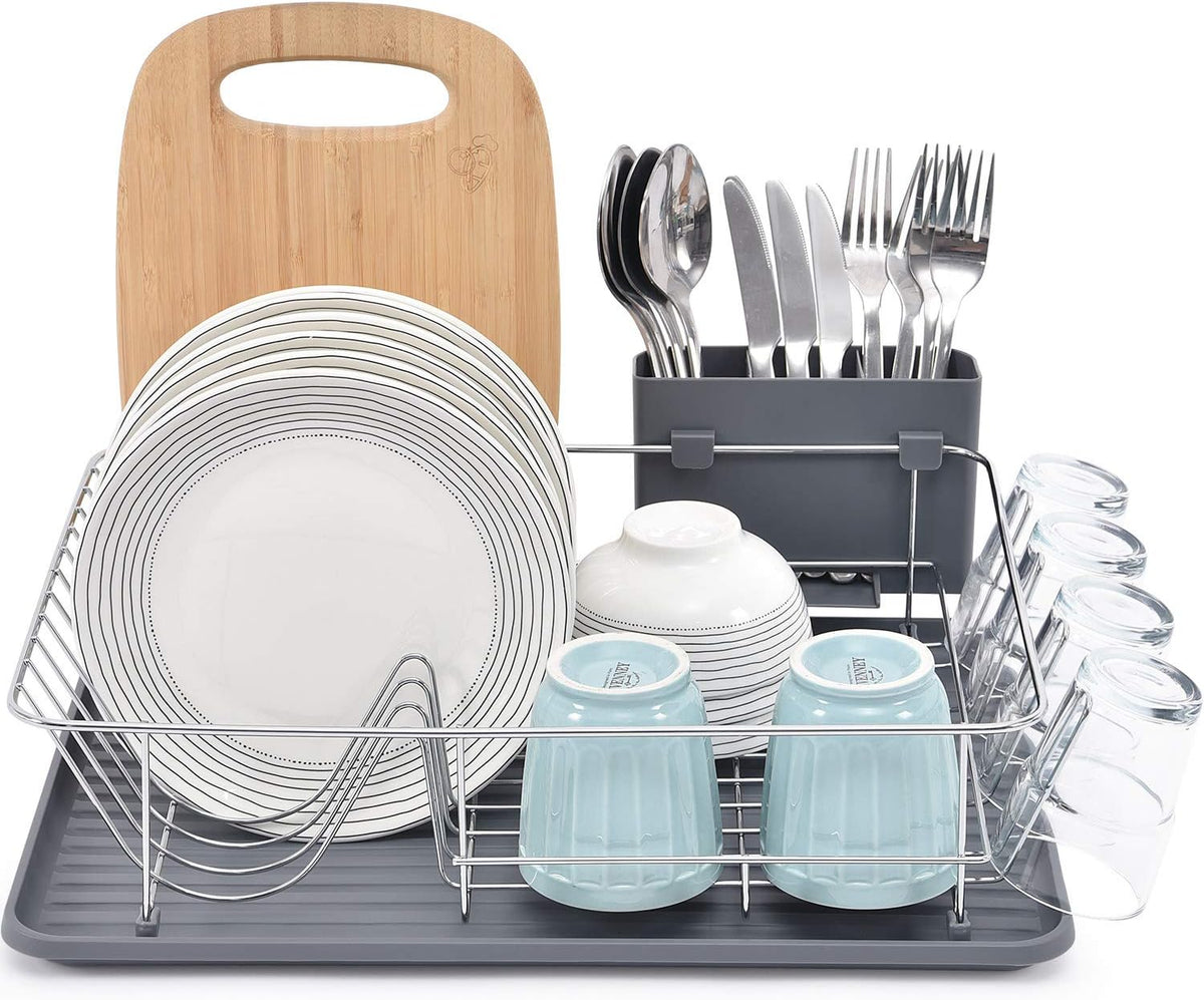 Premium Dish Drying Rack - Multi-Size Kitchen Counter Organizer