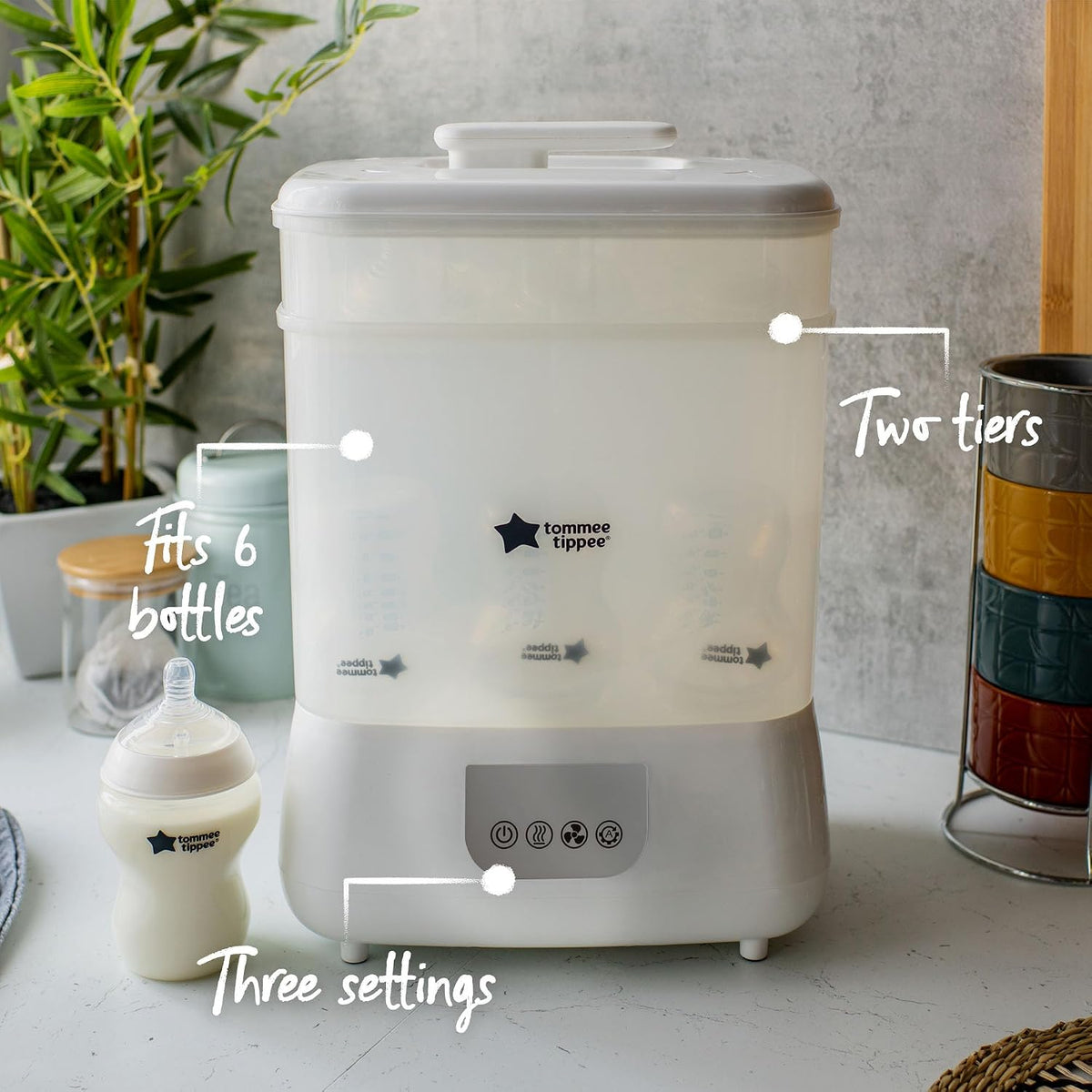 Electric Steam Sterilizer & Dryer for Baby Bottles