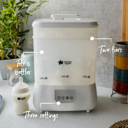 Electric Steam Sterilizer & Dryer for Baby Bottles