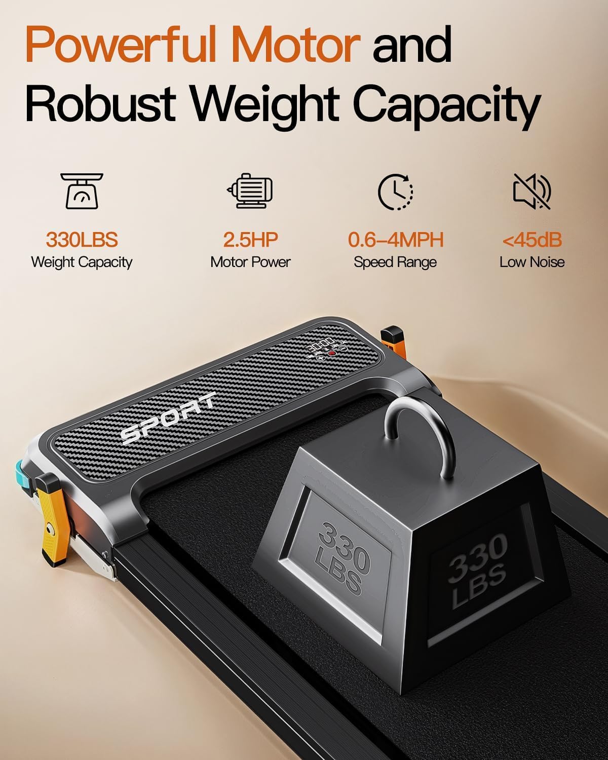 Dual-Sided Walking Pad with Incline - 2in1 Home Treadmill