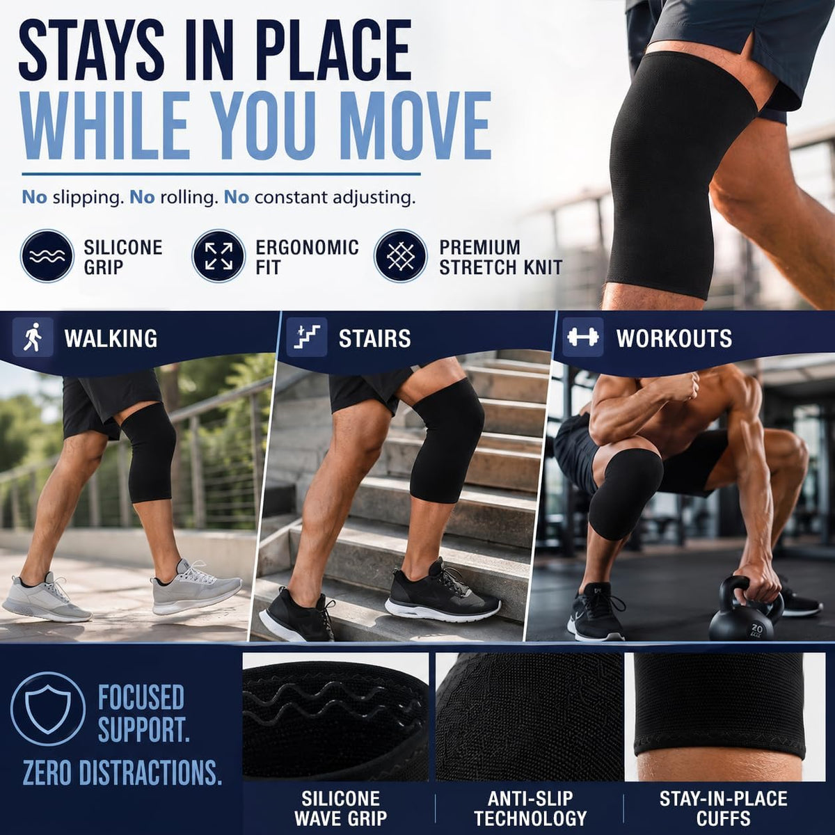 Compression Knee Sleeve – Performance Support for Active Living