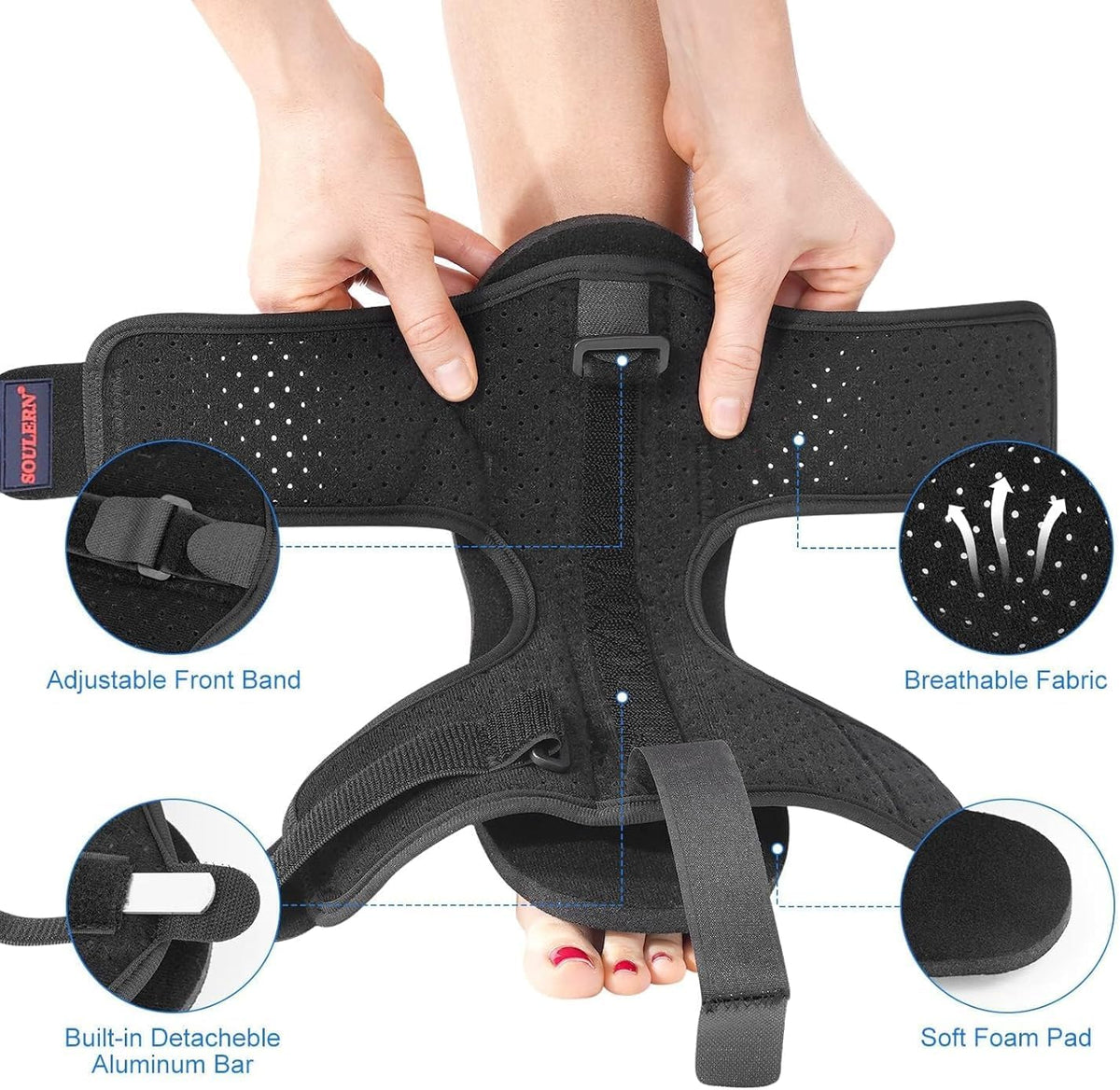 Night Splint Orthotic Brace | Adjustable Dorsal Support