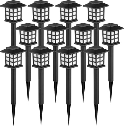 Solar Pathway Lights Outdoor Waterproof LED Garden Decor