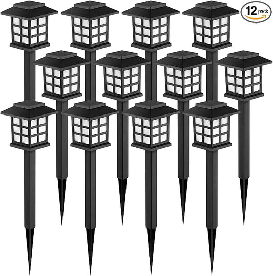 Solar Pathway Lights Outdoor Waterproof LED Garden Decor