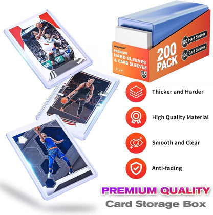 Premium Card Sleeves - Rigid & Clear Protectors for Trading Cards
