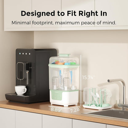 Modular 4-in-1 Bottle Sterilizer & Dryer with Compact Design