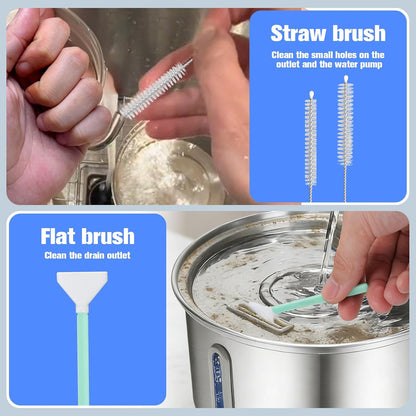 Pet Water Fountain Cleaning Kit - 10 Piece Professional Set