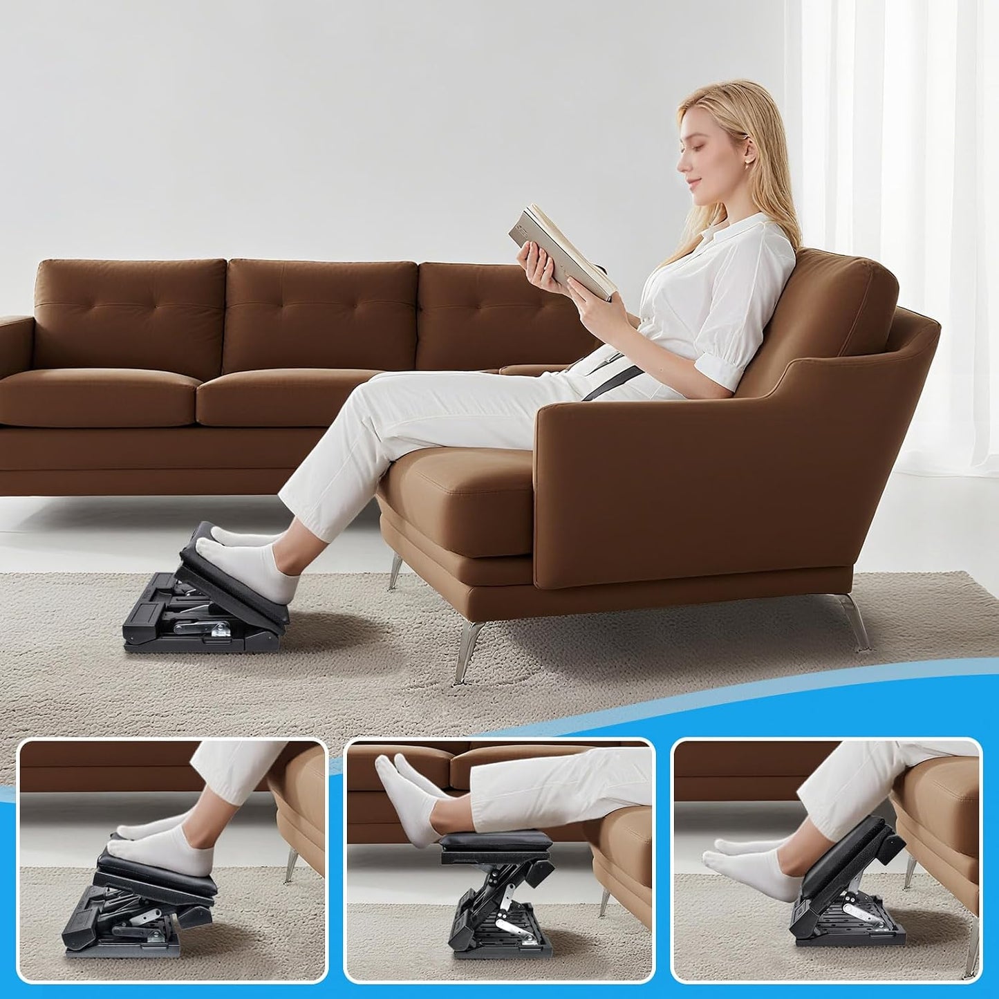 Adjustable Foot Rest for Desk - Ergonomic Support