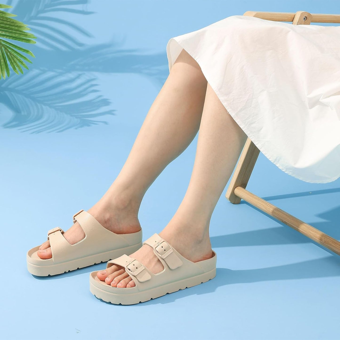 Arch Support Platform Sandals | Lightweight Foam Slides