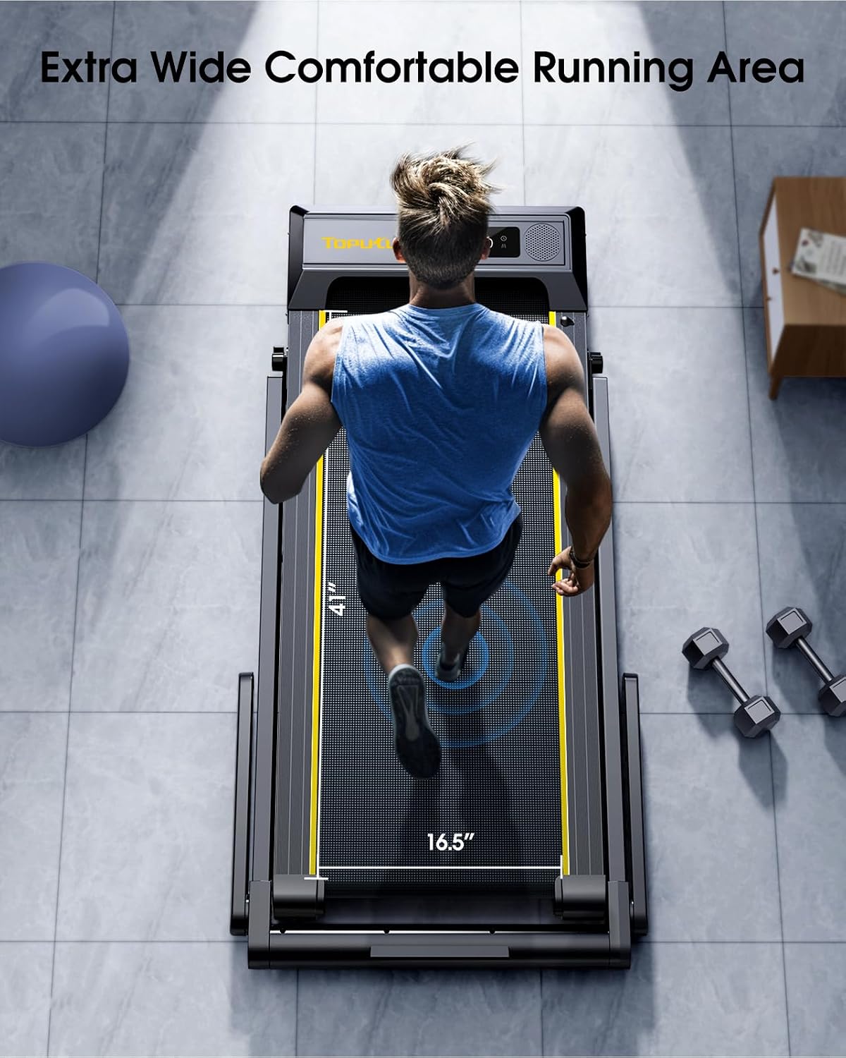 4-in-1 Foldable Treadmill with 12% Incline & App Control