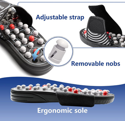 Acupressure Foot Massage Slippers | Reflexology Mat & Roller