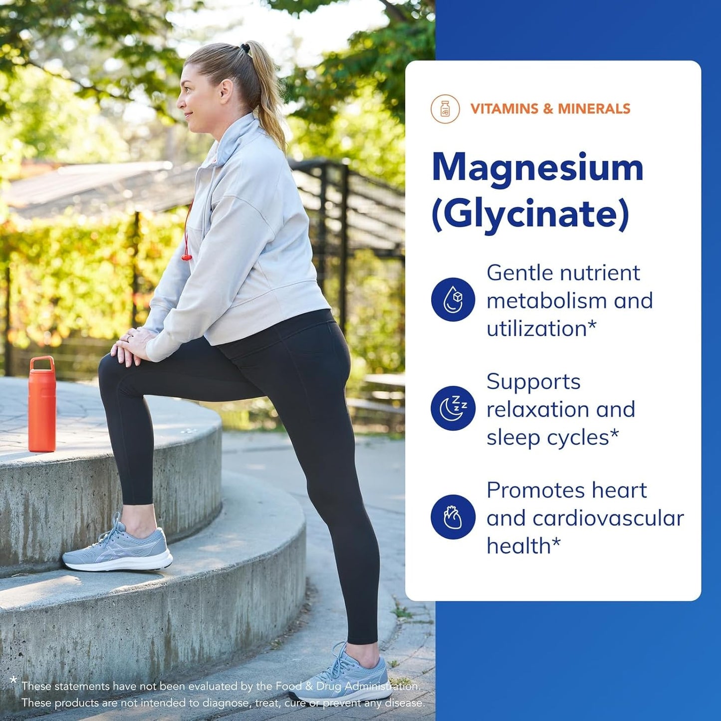 Magnesium Glycinate Supplement - 90, 180, or 360 Capsules