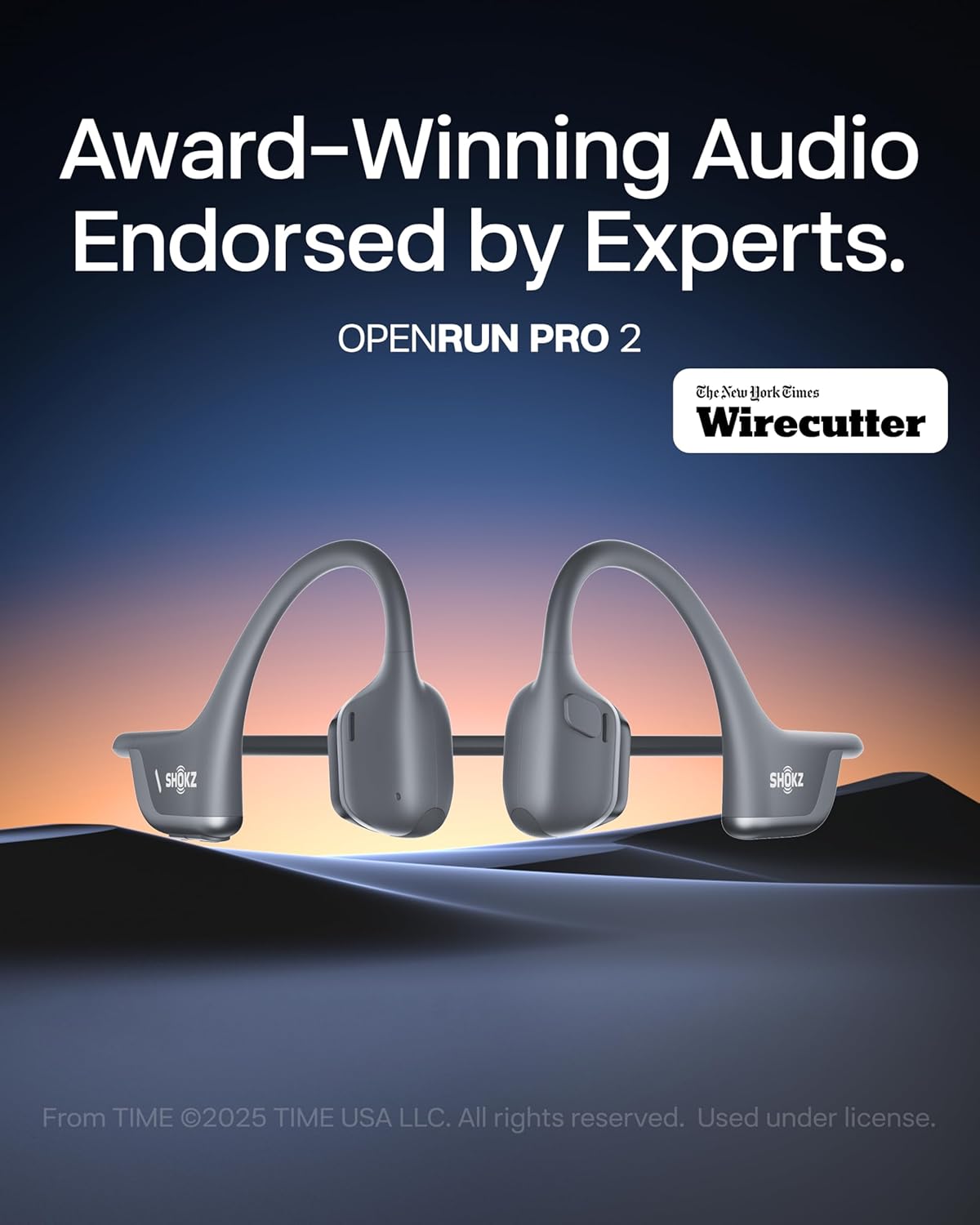 Bone Conduction Open-Ear Wireless Headphones for Running & Sports