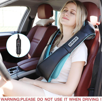 4D Shiatsu Neck & Shoulder Massager with Heat | Electric