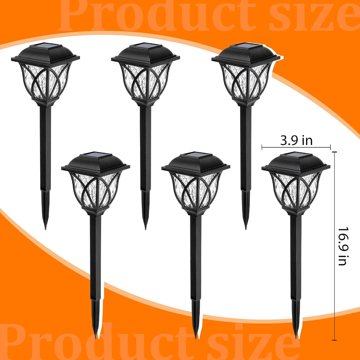 Solar Garden Lights Outdoor Waterproof LED Path Lighting