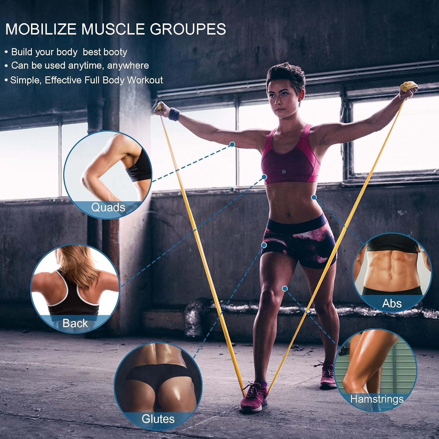 FlexCore Pro 5-Level Resistance Bands Set - Latex-Free TPE