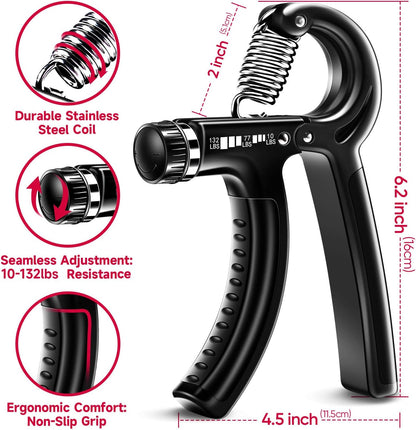 Pro Grip Trainer Kit - 5-Pack Adjustable Hand Strengthener