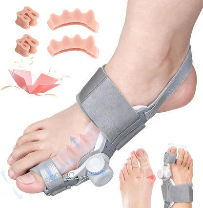 Orthopedic Big Toe Straightener with Adjustable Knob System