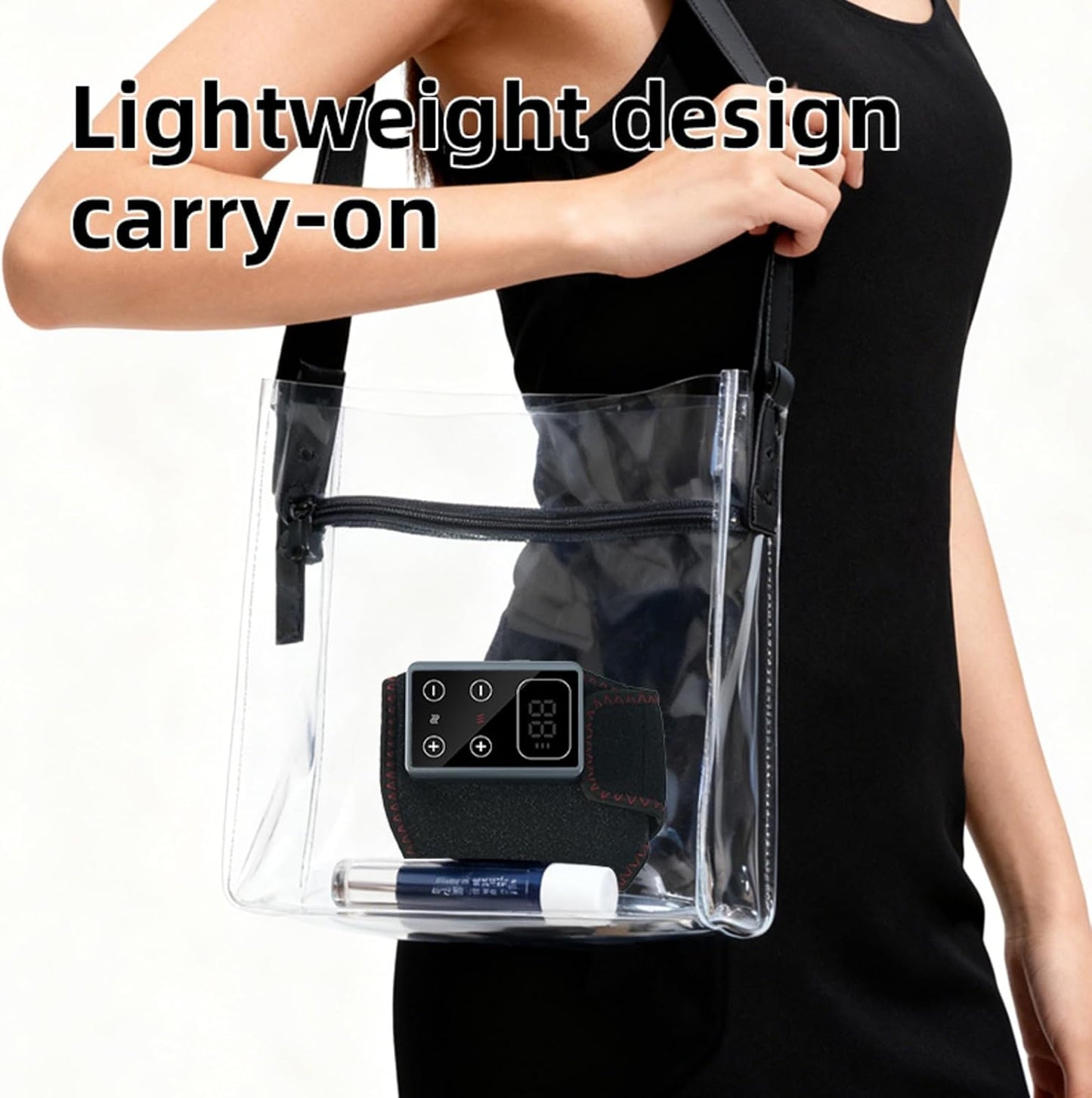 Cordless Foot Massager with Red Light Therapy & Heat