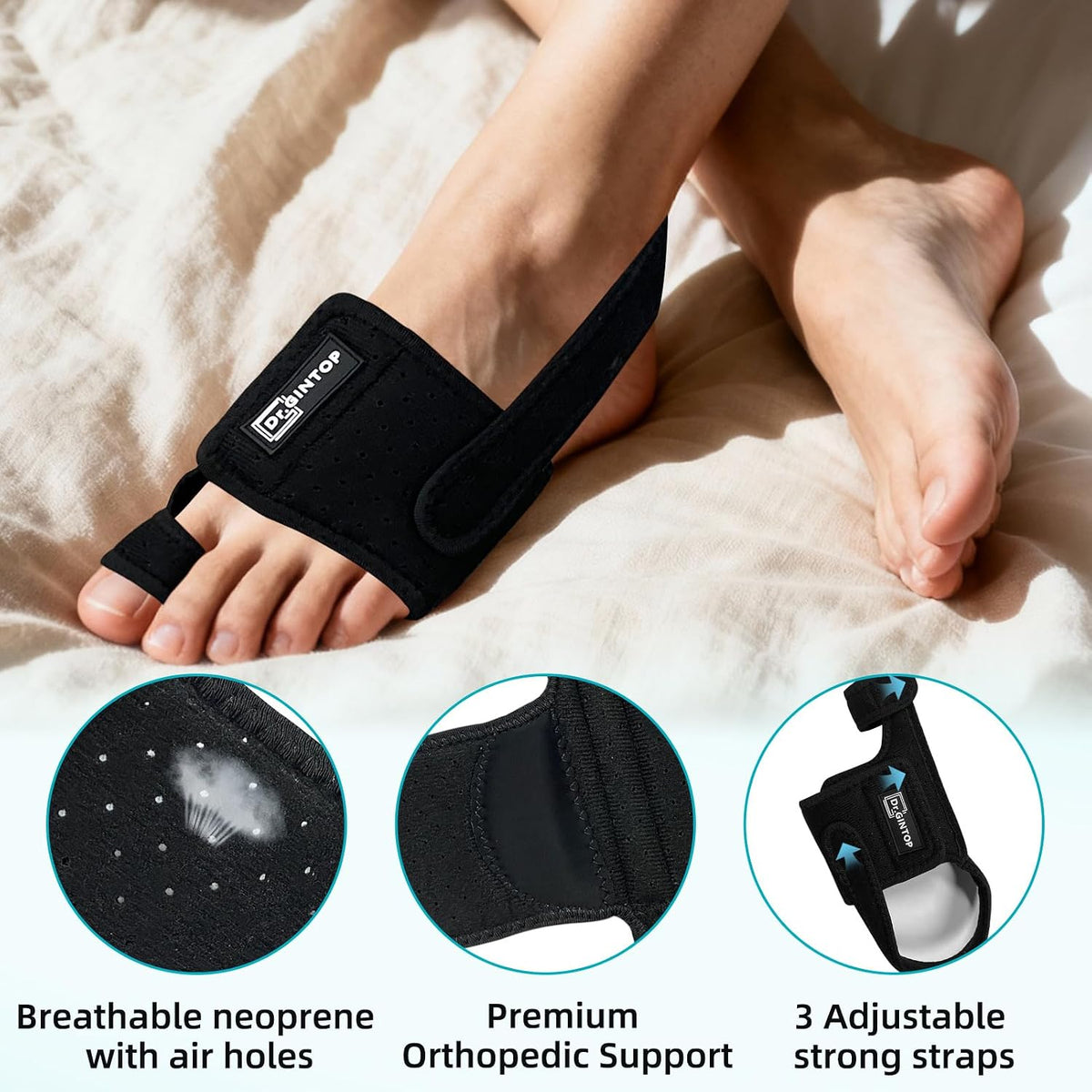 Big Toe Straightener with Arch Support | Left & Right
