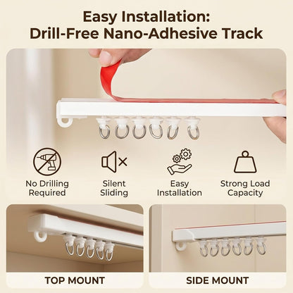 Under Sink Cabinet Curtain | No-Drill Blackout Privacy Shade