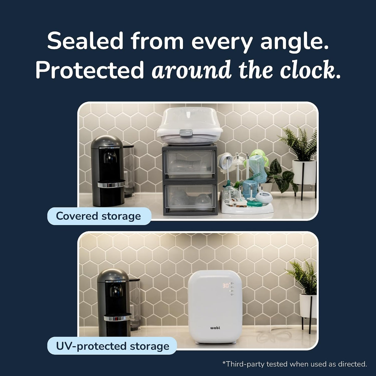 UV LED 3-in-1 Sanitizer & Dryer Mini Box for Baby Bottles