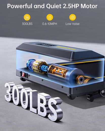 4-in-1 Foldable Treadmill with 12% Incline & App Control