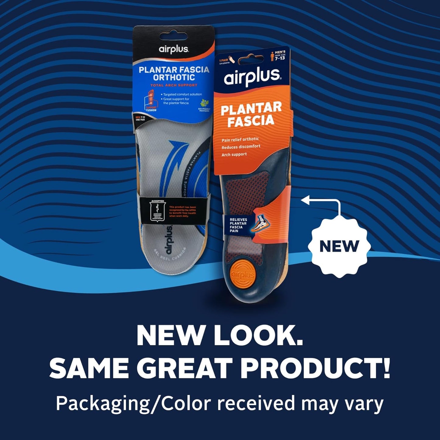 Orthotic Insoles with Deep Heel Cup & Full Arch Support