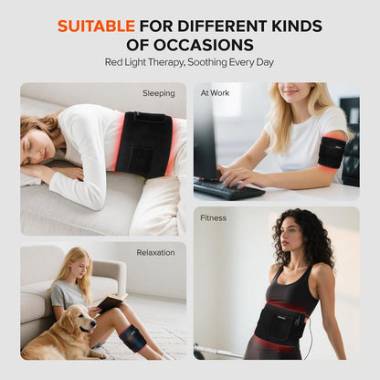 Red Light Therapy Pad – 660nm 850nm Infrared Wrap with Timer