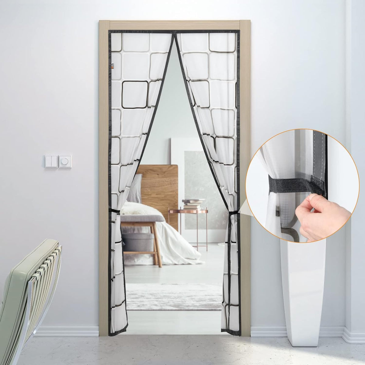 Magnetic Thermal Insulated Door Curtain | Self-Closing Barrier