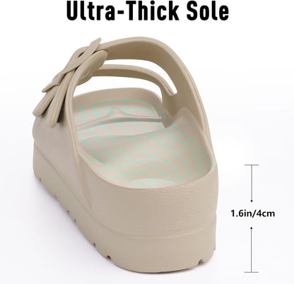 Arch Support Platform Sandals | Lightweight Foam Slides