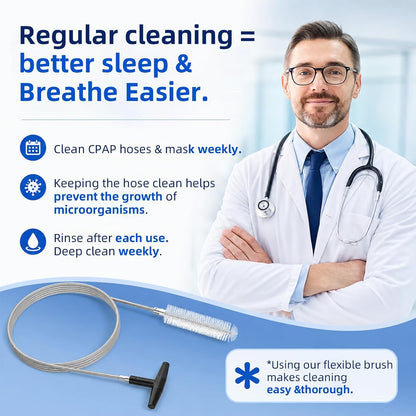 CPAP Cleaning Kit with Hose Dryer & Brush Tool Set