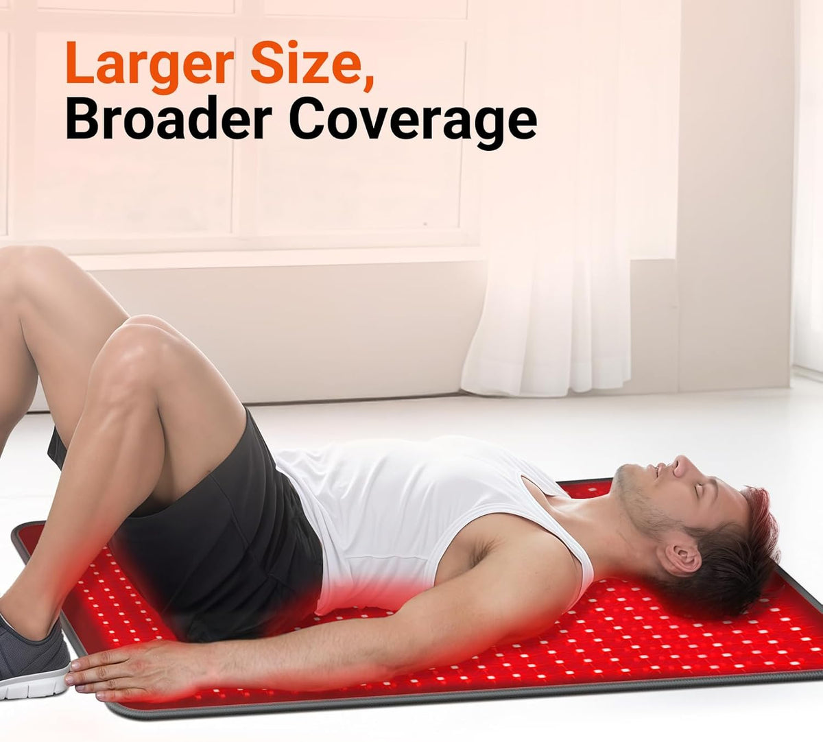 Red Light Therapy Pad 660nm 850nm - 24 & 41.5 inch Sizes