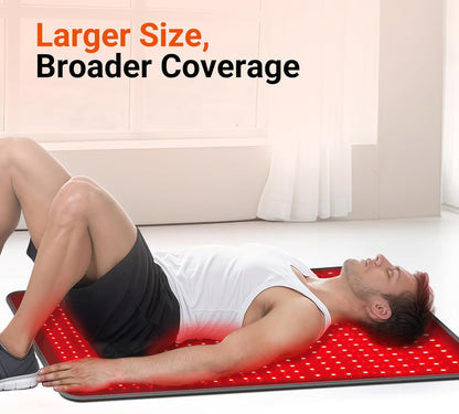 Red Light Therapy Pad 660nm 850nm - 24 & 41.5 inch Sizes