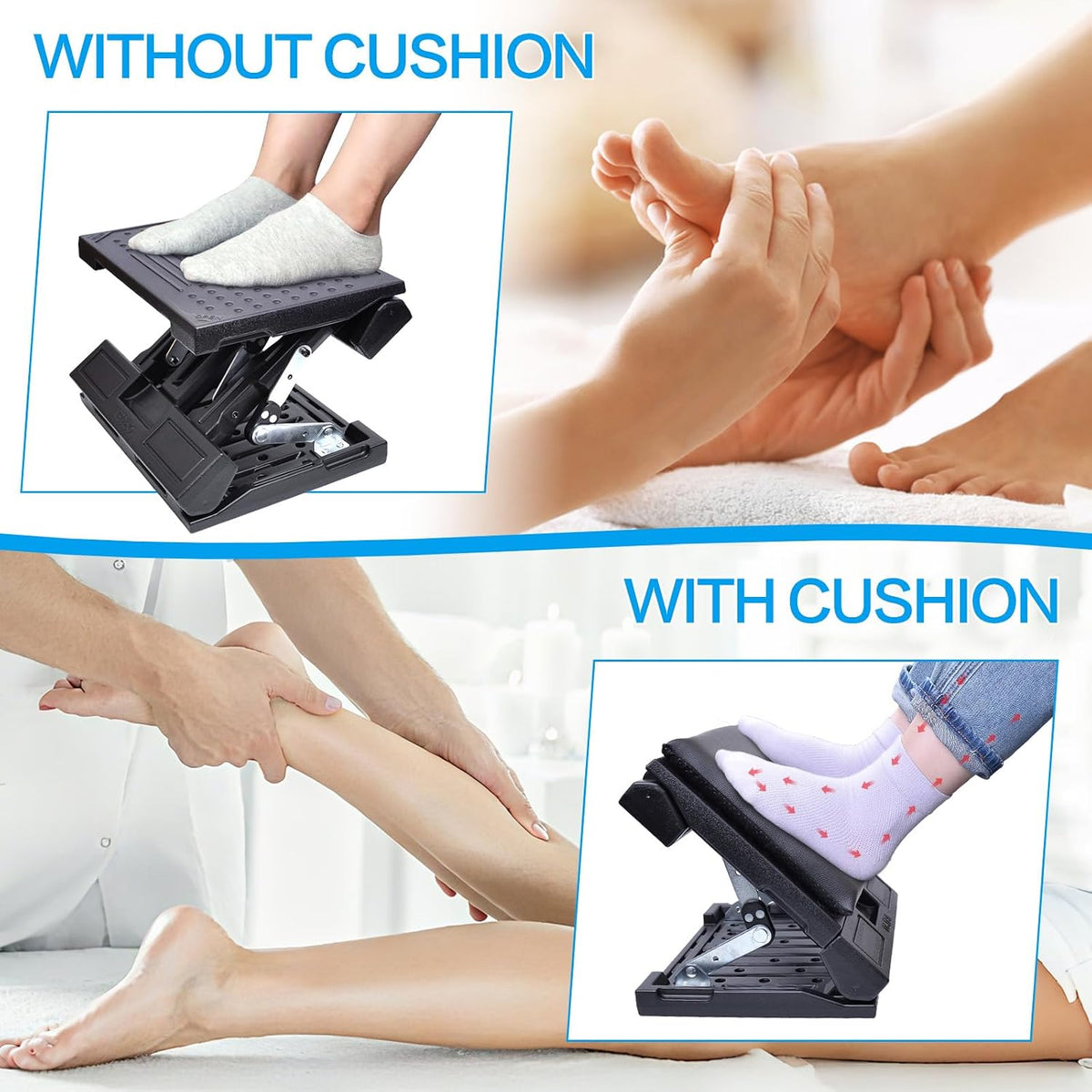 Adjustable Foot Rest for Desk - Ergonomic Support
