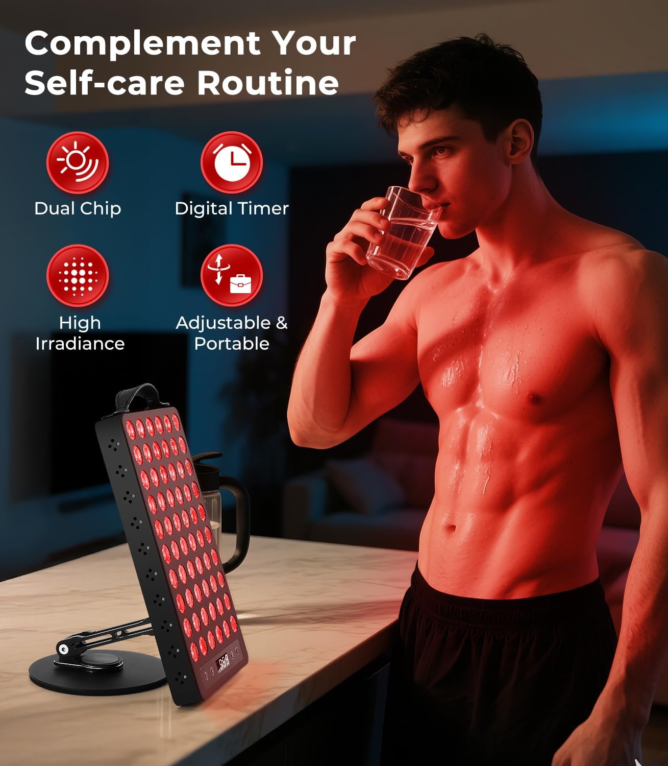 Red Light Therapy Panel 300W 660nm 850nm Infrared Device