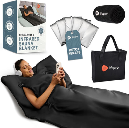 Infrared Sauna Blanket with Low EMF & 9 Temperature Levels