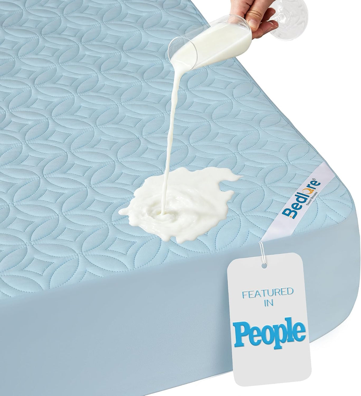 DreamGuard Queen Waterproof Mattress Protector - Silent & Soft