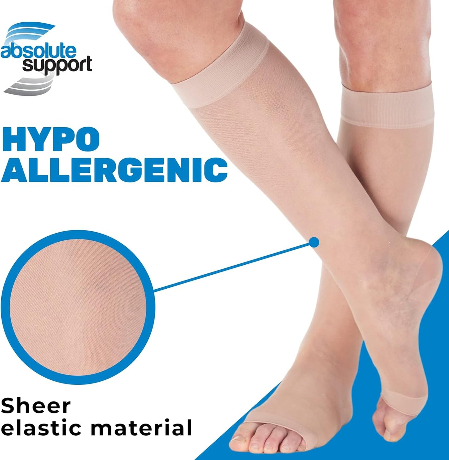 Women's Knee High Compression Socks 15-20mmHg | Made in USA