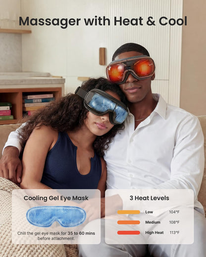 Eye Massager with Heat & Cooling Technology - Premium