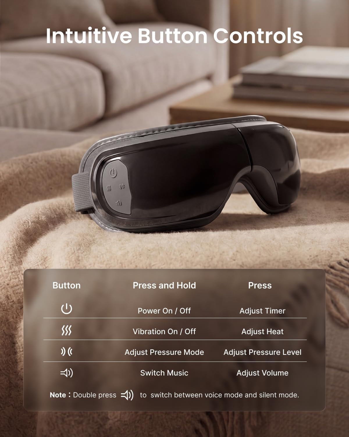 Eye Massager with Heat & Cooling Technology - Premium
