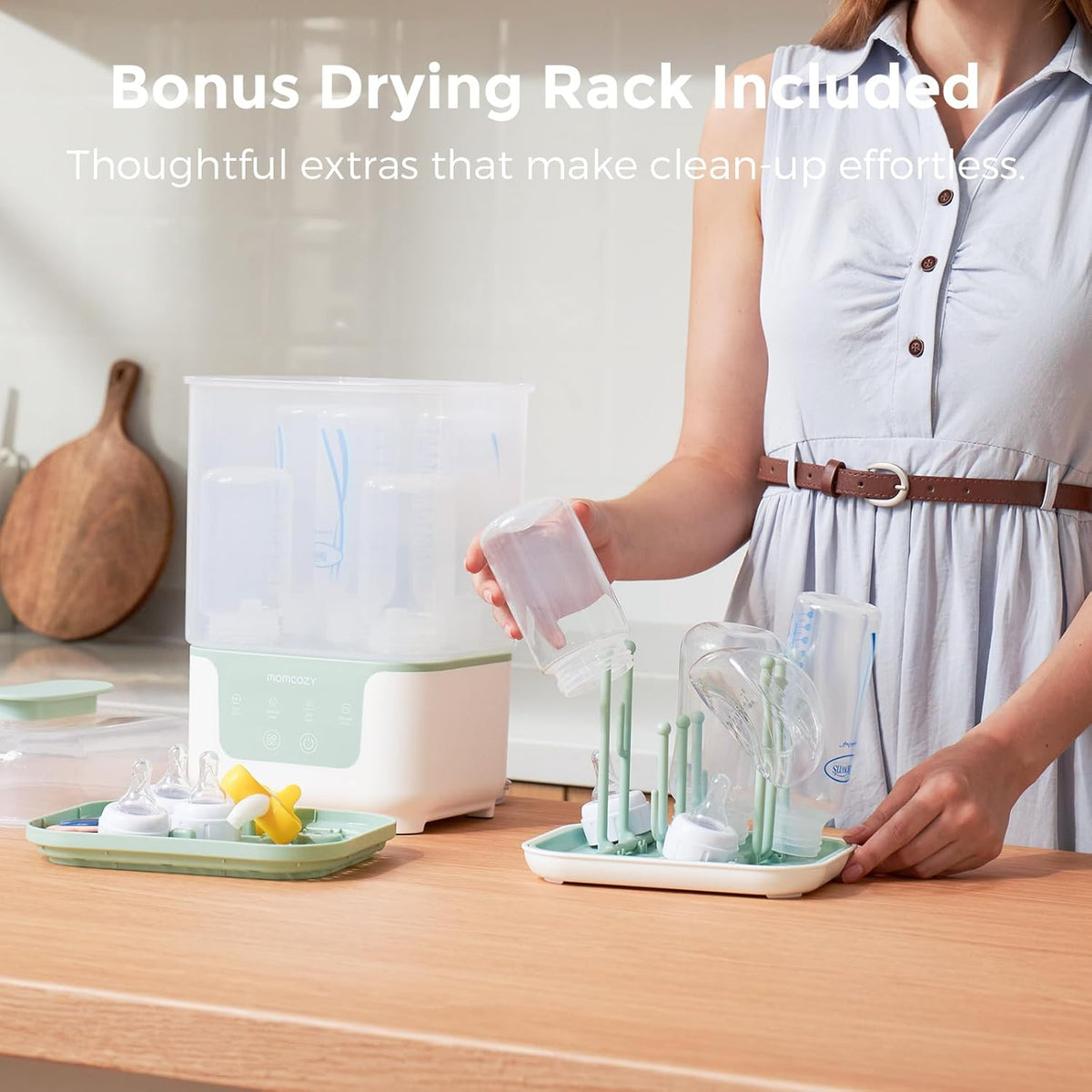 Modular 4-in-1 Bottle Sterilizer & Dryer with Compact Design