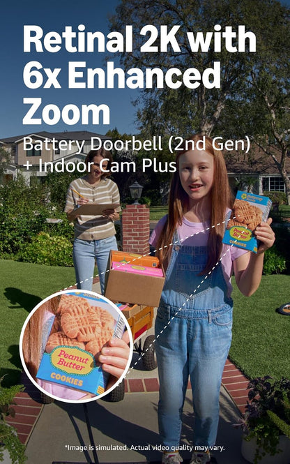 Smart Video Doorbell + Indoor Camera Bundle | Speckled Gray