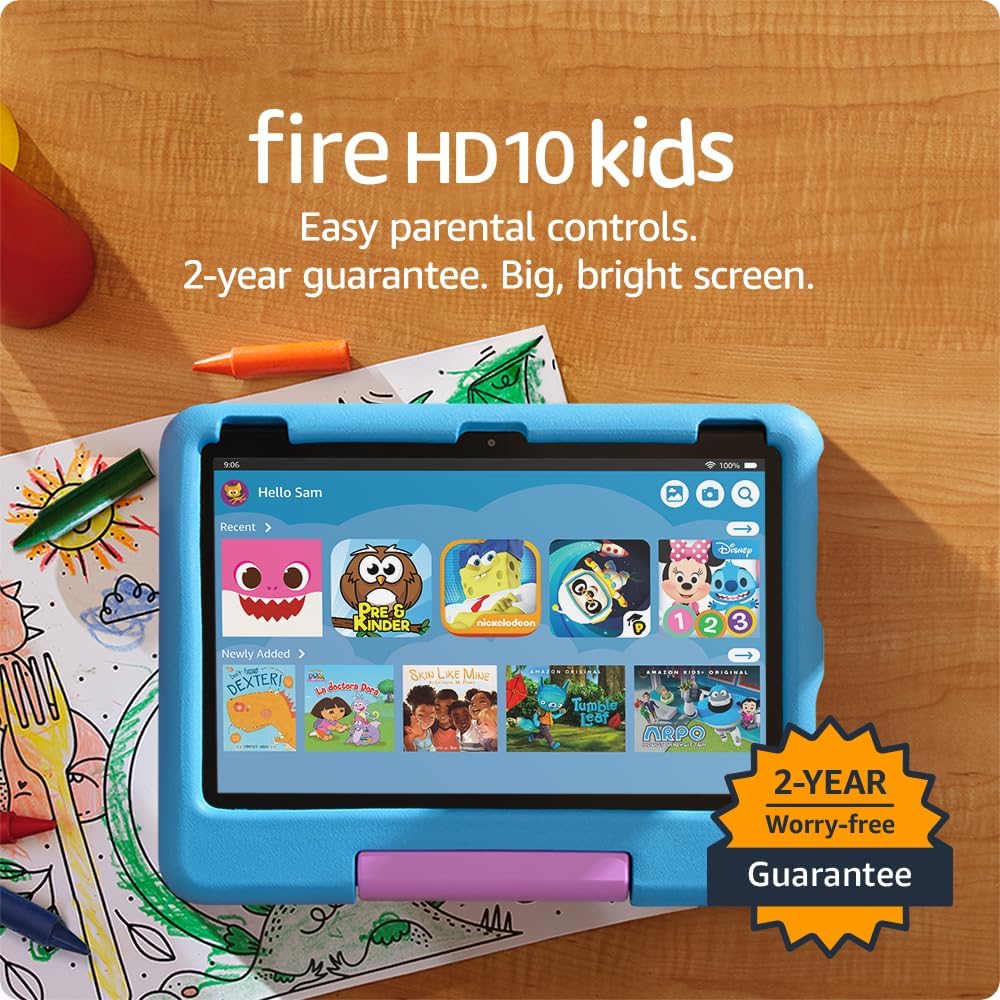 Kids Learning Tablet 10.1 Inch HD Screen with Parental Controls
