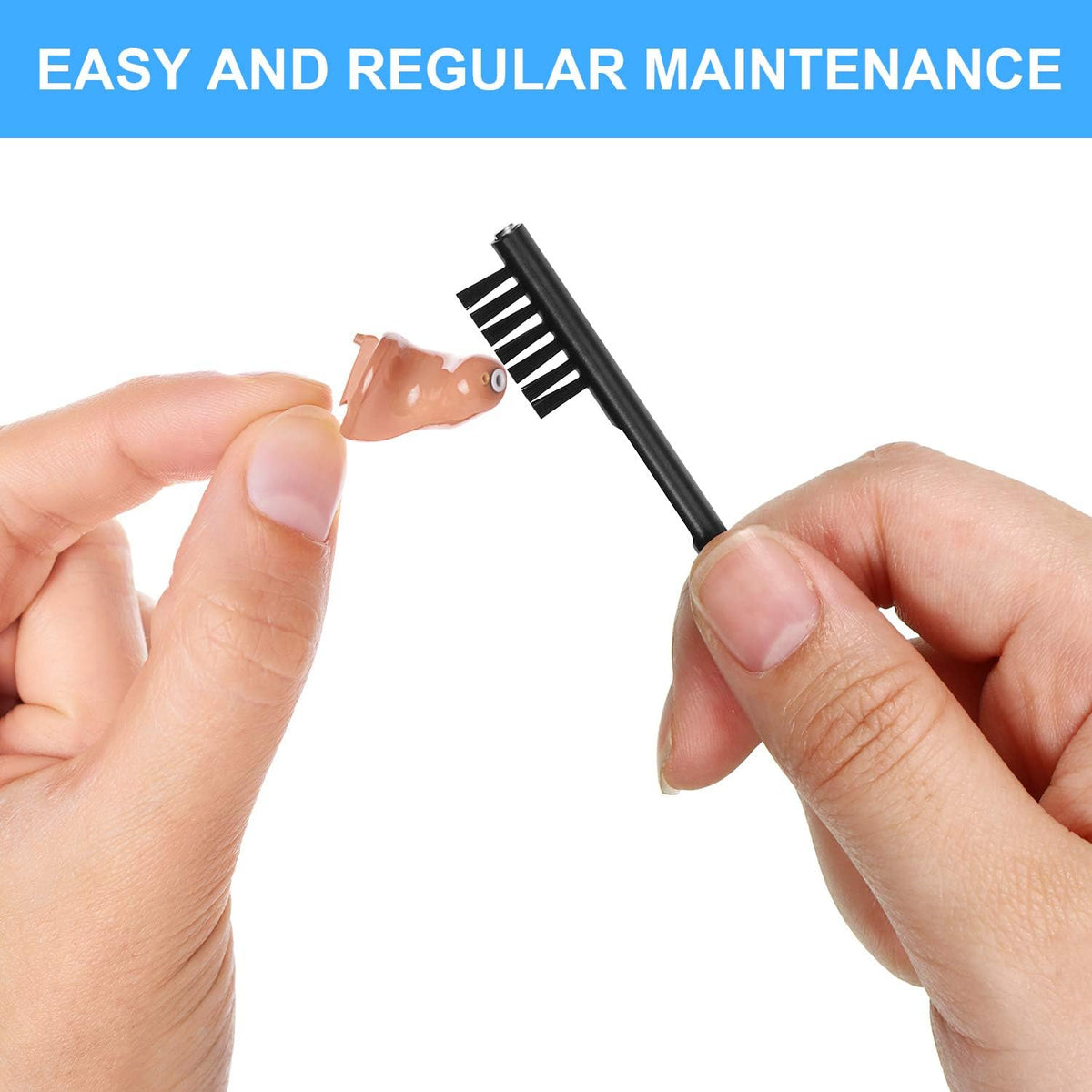 7-Piece Hearing Aid Cleaning Kit with Magnet Pick & Brush