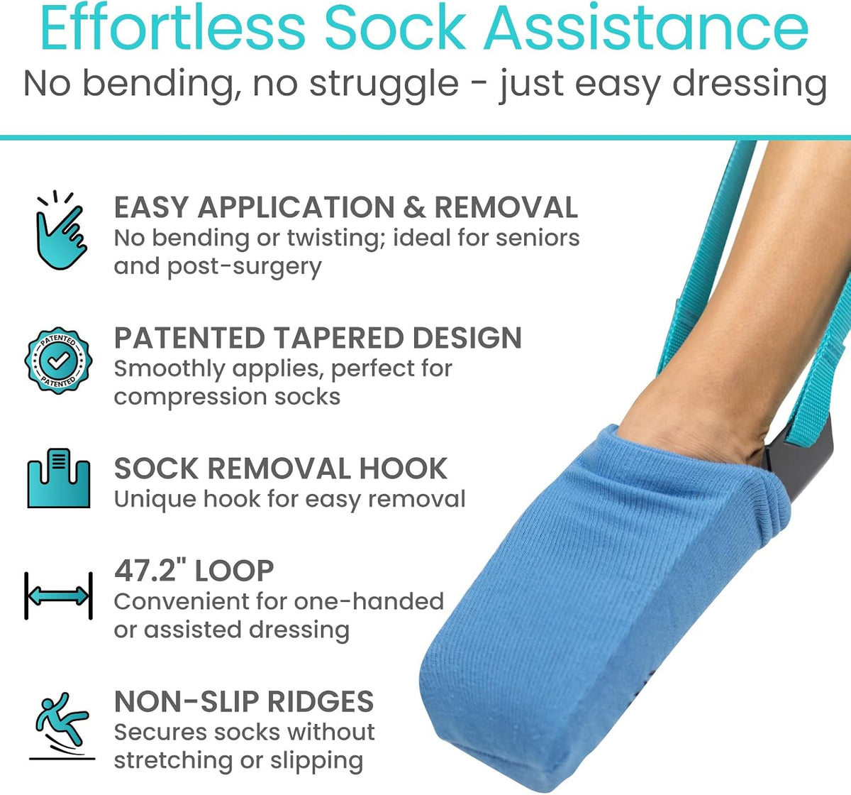 Sock Aid Device - Easy On & Off Assist Tool for Independence