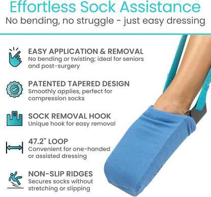 Sock Aid Device - Easy On & Off Assist Tool for Independence